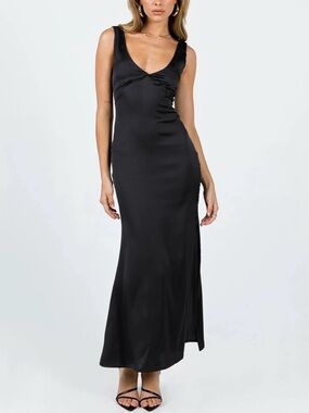 Princess Polly Lynsey Midi Dress Black